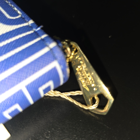 Trina Turk Blue and White Geometric Wallet. NWT - Picture 3 of 5